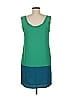 Thakoon for Target 100% Polyester Color Block Green Casual Dress Size M - photo 2