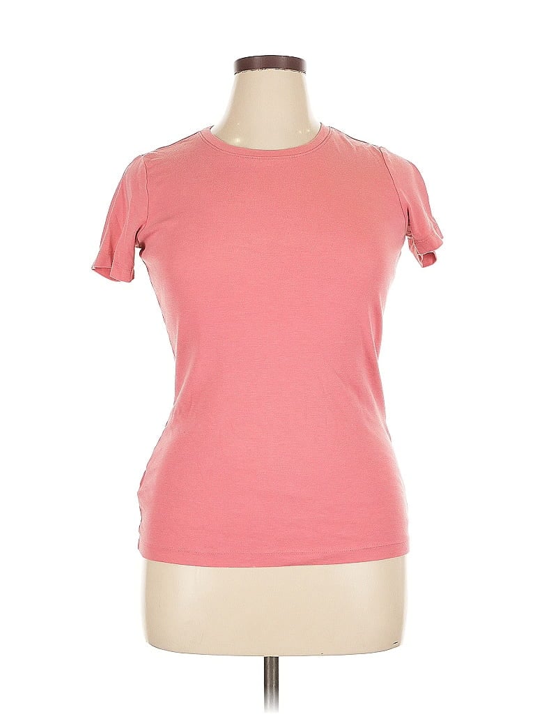 Pre-owned Eddie Bauer Short Sleeve T-shirt In Pink