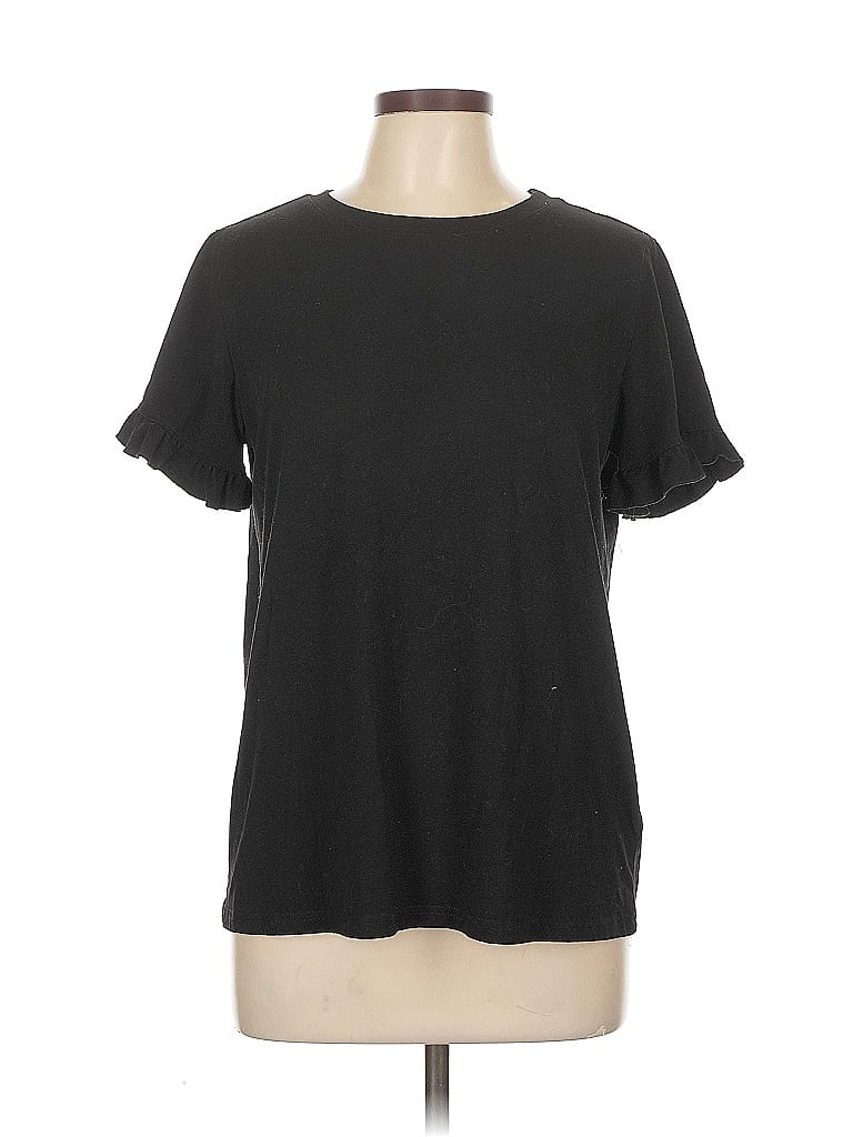 Pre-owned Fashion Short Sleeve T-shirt In Black