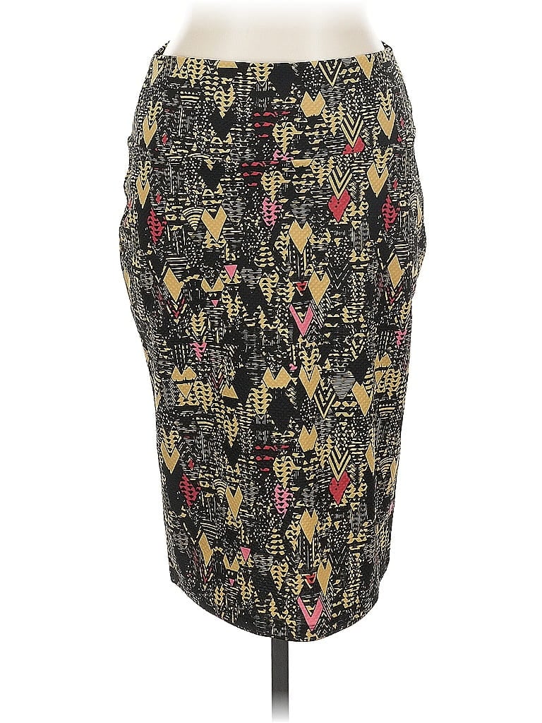 Pre-owned Lularoe Casual Skirt In Gold