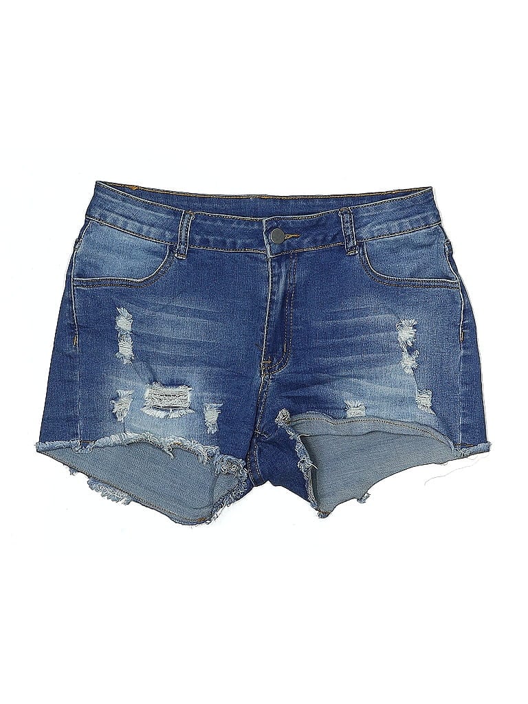 Pre-owned Shein Denim Shorts In Blue