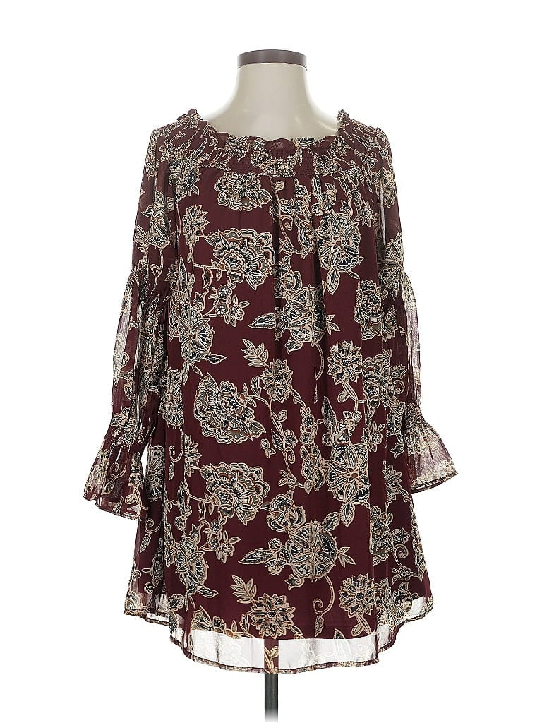 Pre-owned Entro Casual Dress In Burgundy