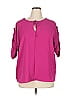 Como Blu 100% Polyester Pink 3/4 Sleeve Blouse Size XL - photo 1
