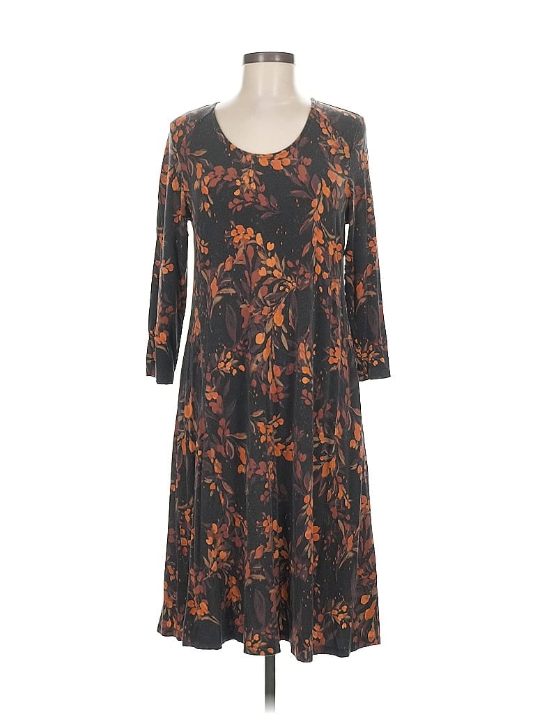 Pre-owned Garnet Hill Casual Dress In Black