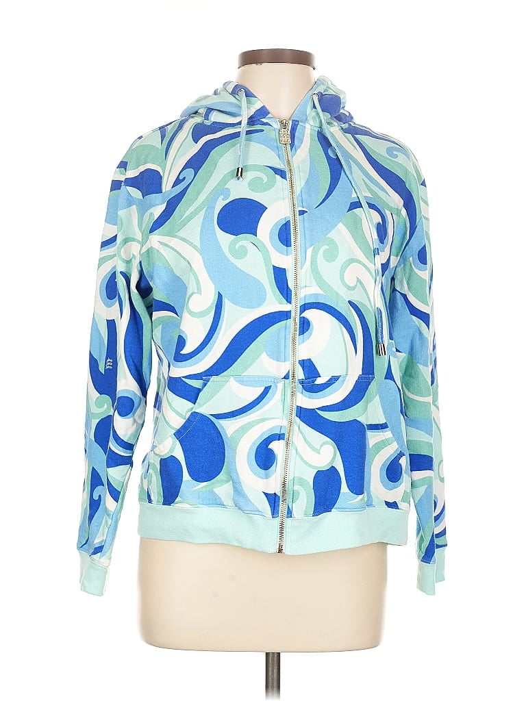 HILL HOUSE Pre-owned Zip Up Hoodie In Blue