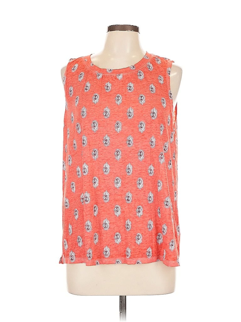 Pre-owned Angels Sleeveless T-shirt In Orange