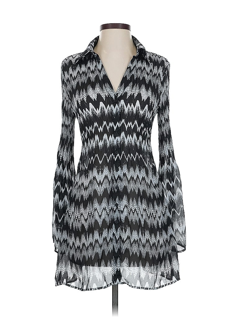 Pre-owned Sunny Leigh Casual Dress In Gray