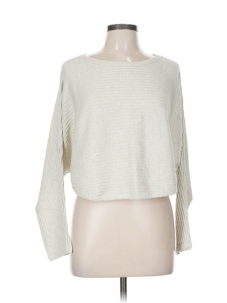 Pre-owned Lane 201 3/4 Sleeve T-shirt In White