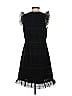 J.Crew 100% Polyester Tweed Black Cocktail Dress Size 4 - photo 2