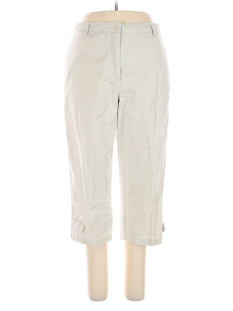 Pre-owned Christopher & Banks Khaki Pant In White