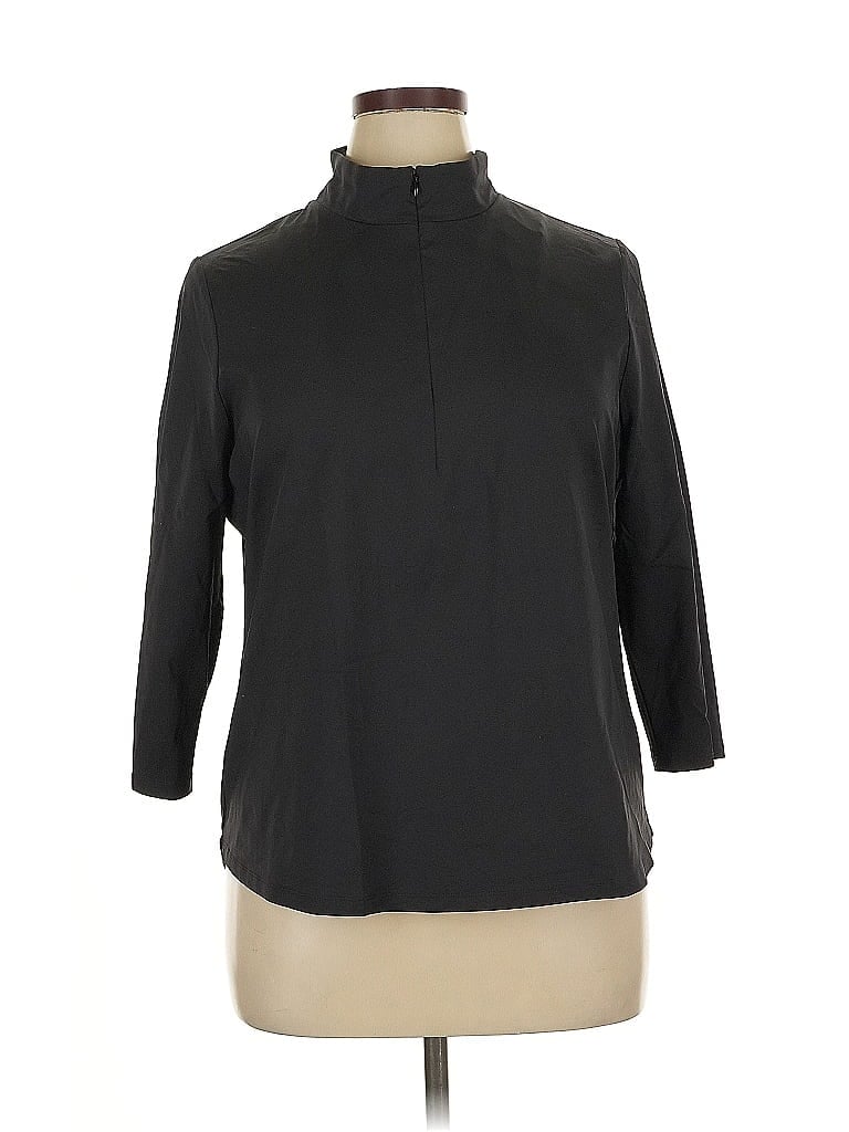 Pre-owned Tommy Bahama Fleece Jacket In Black