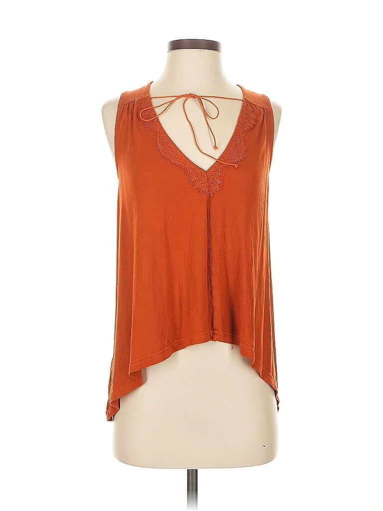 Pre-owned Venus Sleeveless Blouse In Orange
