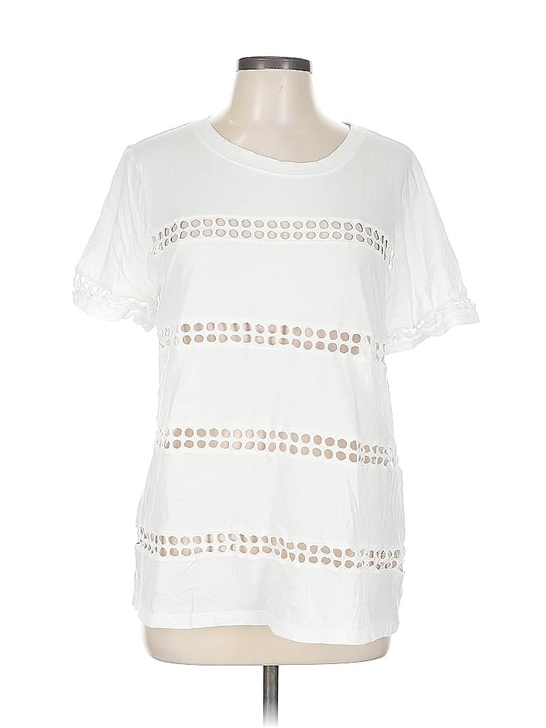 Pre-owned Banana Republic Short Sleeve T-shirt In White