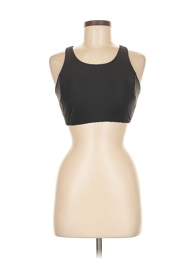 Pre-owned Tempt Me Tank Top Black Halter Neckline Tops