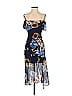 I.N. San Francisco 100% Polyester Floral Blue Cocktail Dress Size XS - photo 1