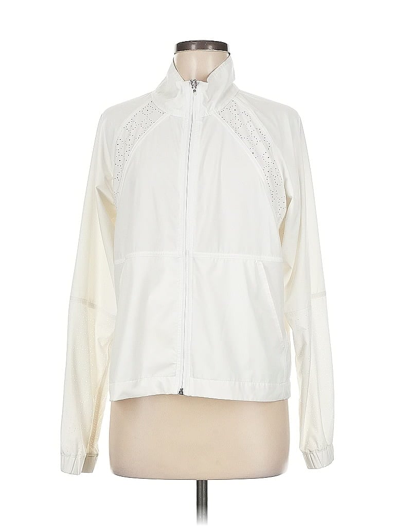 Pre-owned Calia By Carrie Underwood Track Jacket In White
