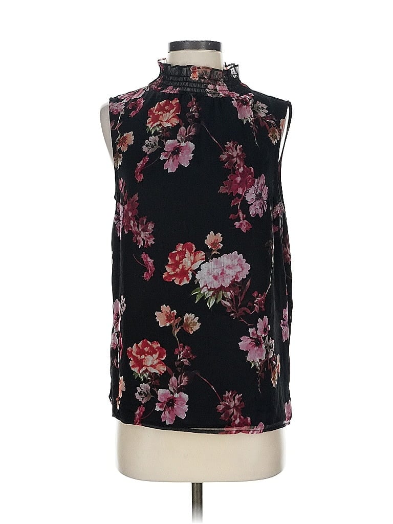 Pre-owned Vince Camuto Sleeveless Blouse In Black