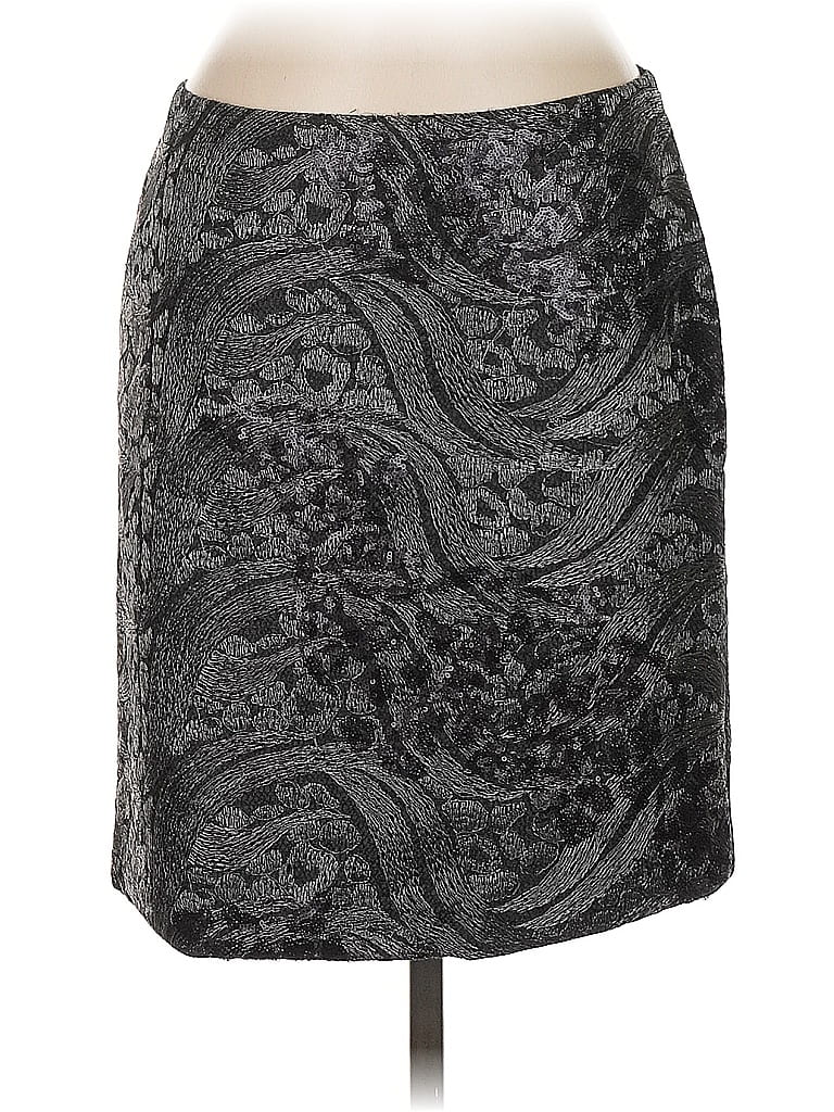 Pre-owned Ann Taylor Formal Skirt In Gray