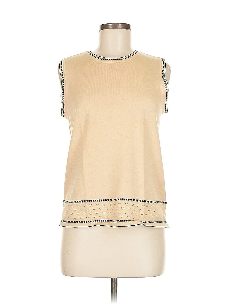 Pre-owned Liz Claiborne Sweater Vest In Brown