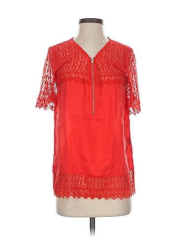 トップス Pippa Top Glimmer Speck - Pearl Cuff Asymmetrical Reverse Hi-Low Tunic