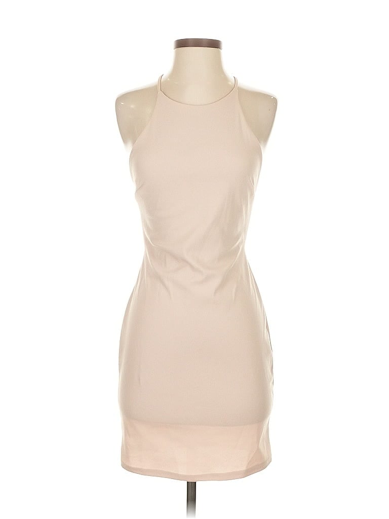 Pre-owned Blue Blush Cocktail Dress In White