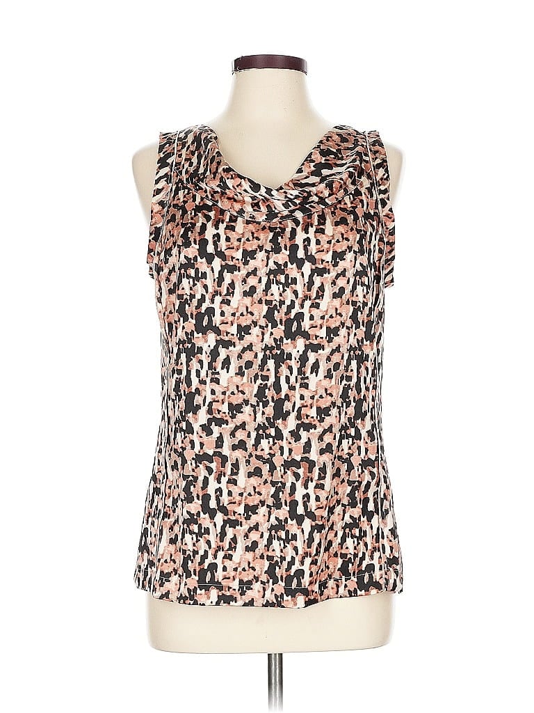 Pre-owned Ann Taylor Sleeveless Blouse In Pink