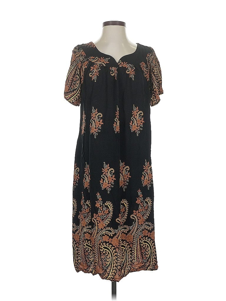 Pre-owned Ekouaer Casual Dress In Black
