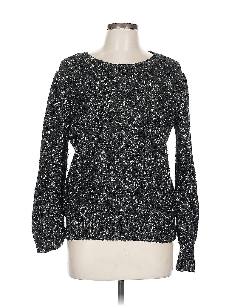 Pre-owned Ann Taylor Factory Pullover Sweater In Black