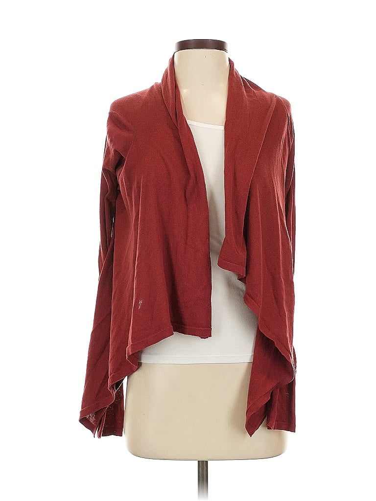 Pre-owned Ann Taylor Loft Cardigan Sweater In Red