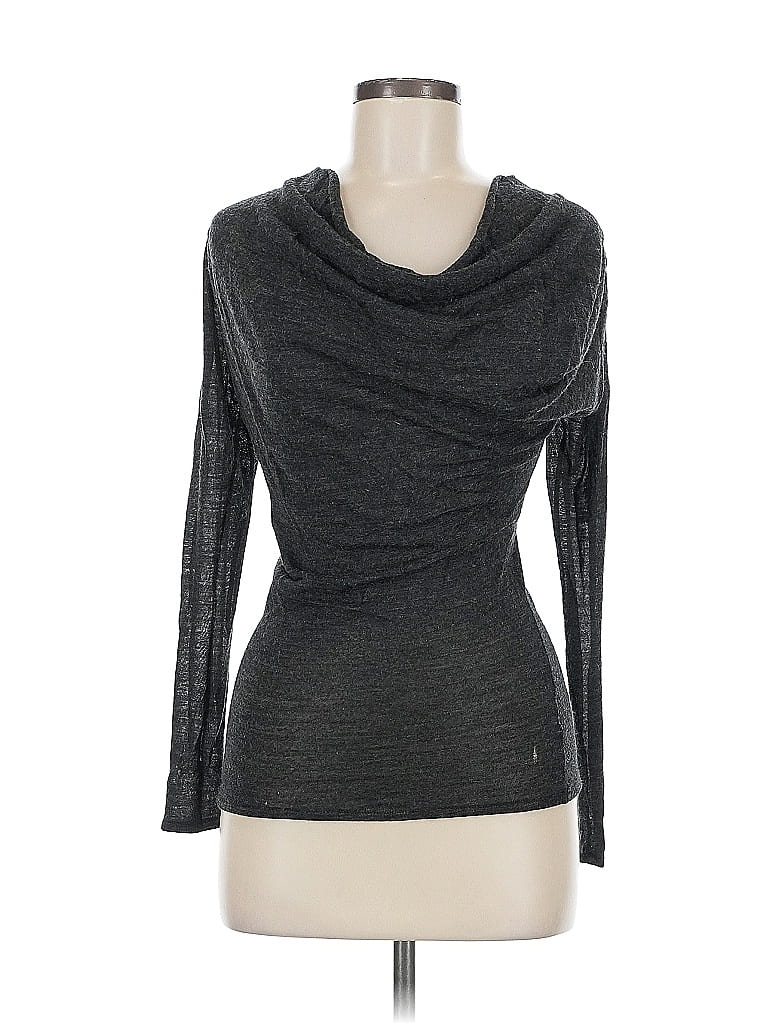 Pre-owned Asos Design Long Sleeve T-shirt In Gray