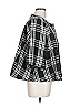 Larry Levine 100% Acrylic Plaid Checkered-gingham Black 3/4 Sleeve Blouse Size 12 - photo 4