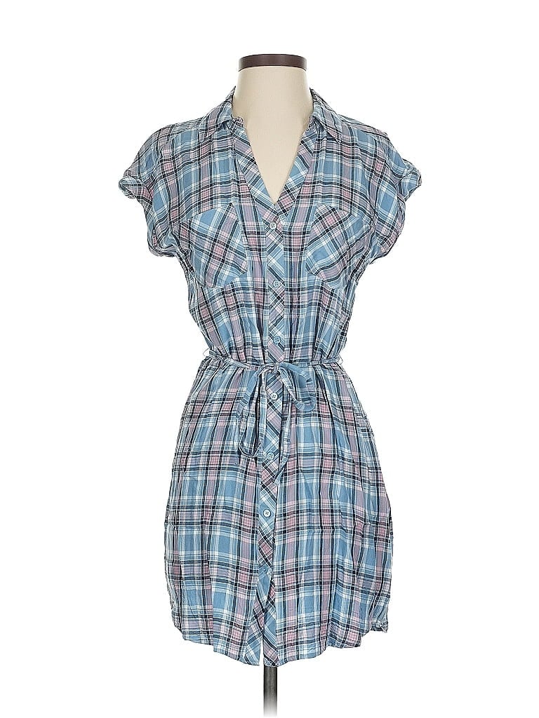 Pre-owned Soft Joie Short Sleeve Button Down Shirt In Blue