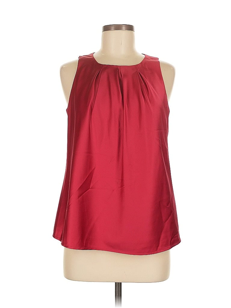 Pre-owned Rafaella Sleeveless Blouse In Red