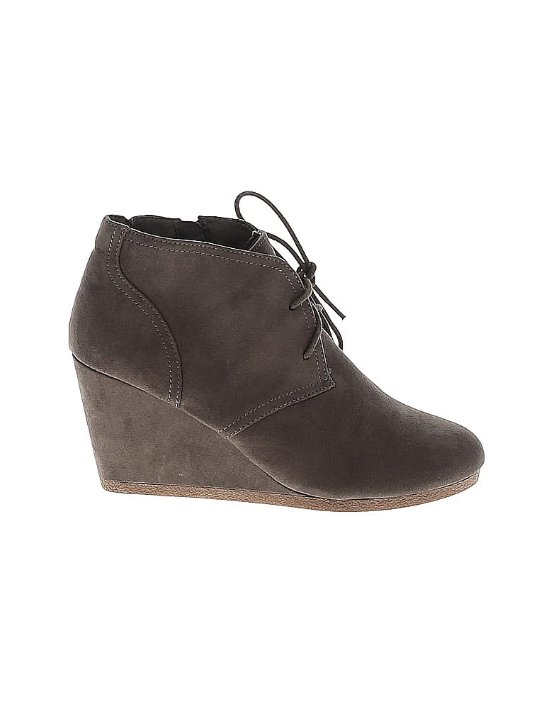 Pre-owned Universal Thread Ankle Boots In Gray