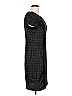 The Limited 100% Polyester Houndstooth Black Casual Dress Size 10 - photo 4