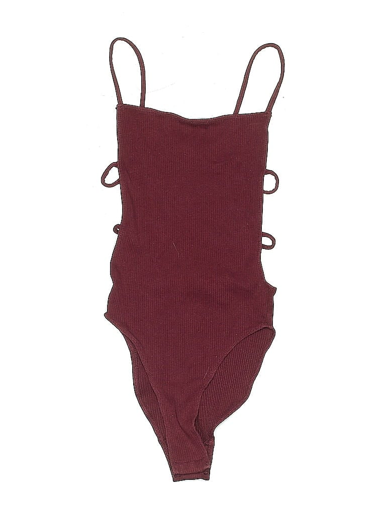 Pre-owned Out From Under Bodysuit In Burgundy