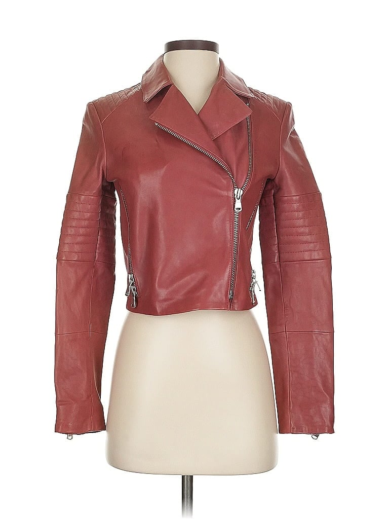 Pre-owned J Brand Jacket In Burgundy