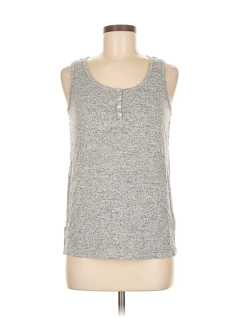 Pre-owned Fatface Sleeveless Top Gray Scoop Neck Tops