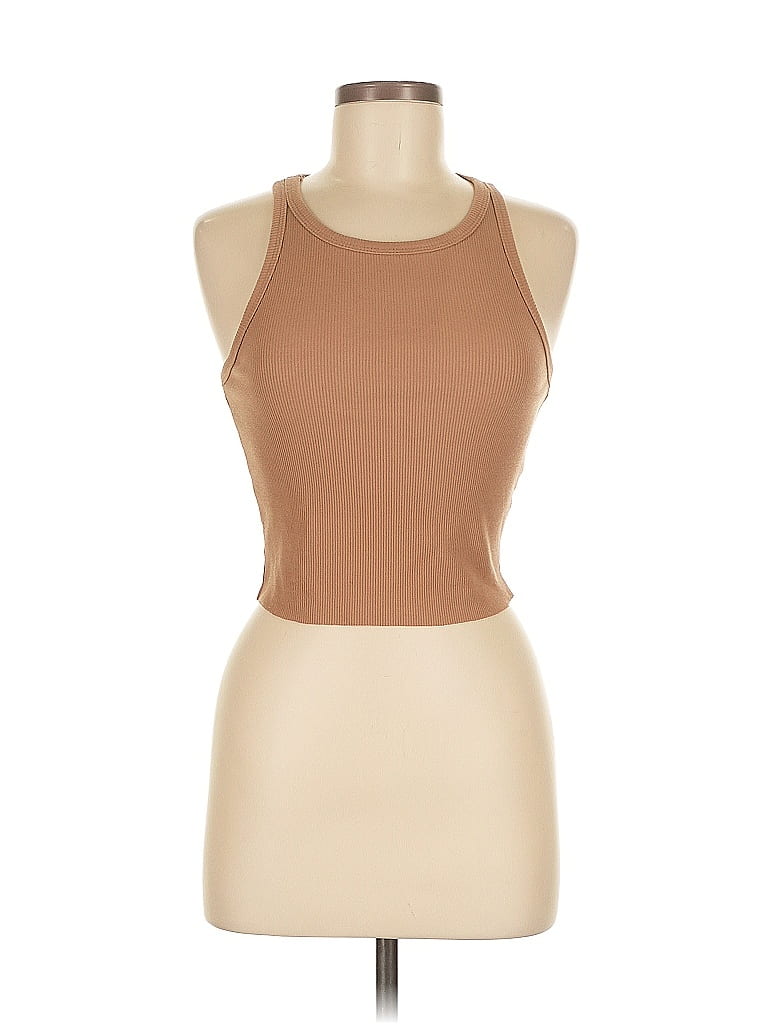 Pre-owned Princess Polly Tank Top Brown Halter Neckline Tops