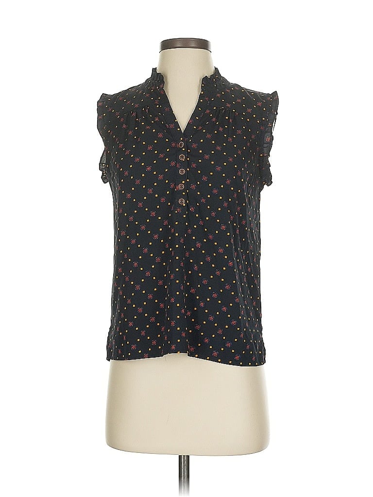 Pre-owned Tommy Hilfiger Sleeveless Blouse In Black