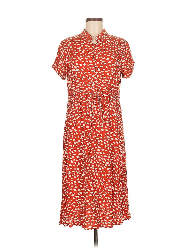 Pre-owned Unbranded Casual Dress In Orange
