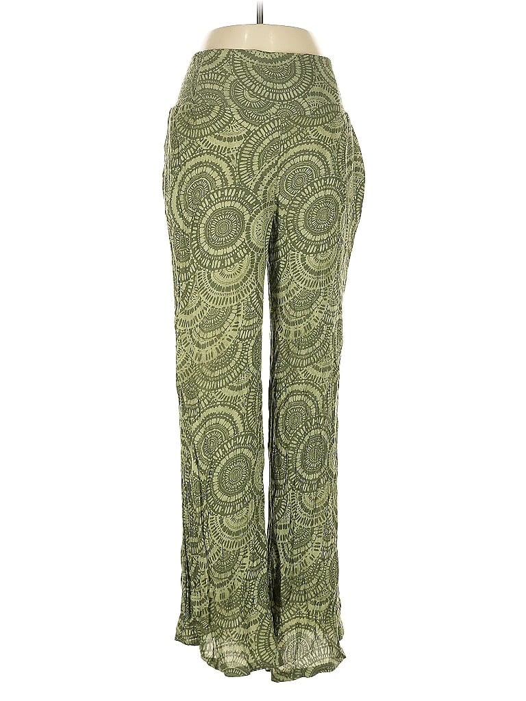 Pre-owned Three Dots Casual Pants In Green