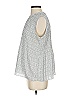 Adrianna Papell 100% Polyester Silver Sleeveless Blouse Size S - photo 5