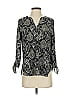 MICHAEL Michael Kors Paisley Black 3/4 Sleeve Blouse Size S - photo 1