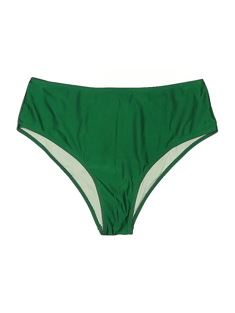 Pre-owned Unbranded Swimsuit Bottoms In Green