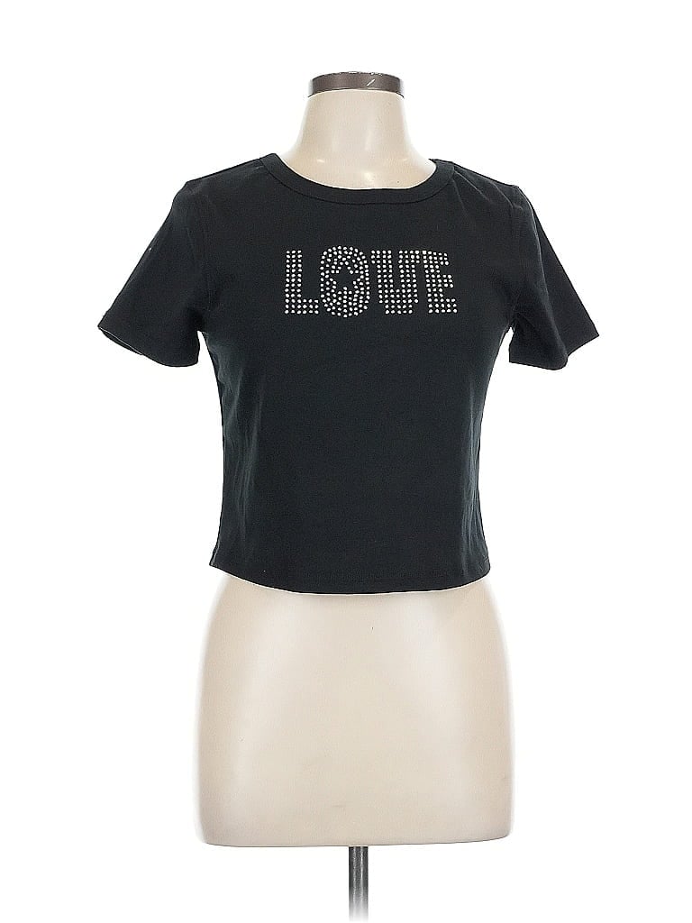 WILD FABLE Pre-owned Short Sleeve T-shirt In Black