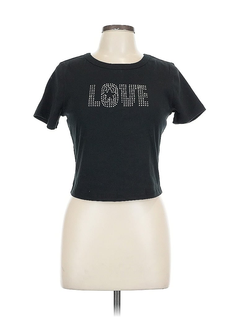 Pre-owned Wild Fable Short Sleeve T-shirt In Black