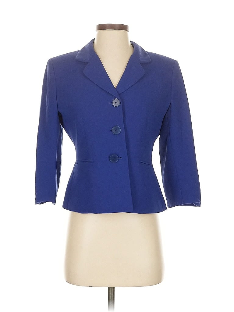 Pre-owned Tahari By Asl Blazer Jacket In Blue
