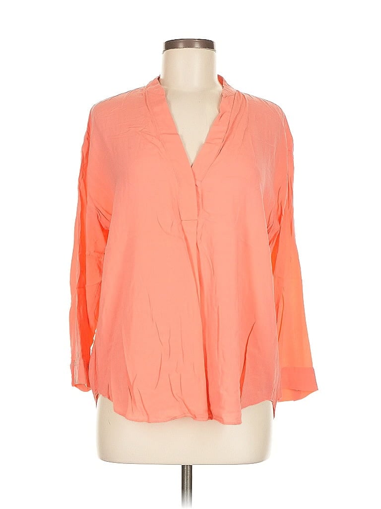 GAP Pre-owned 3/4 Sleeve Blouse In Orange