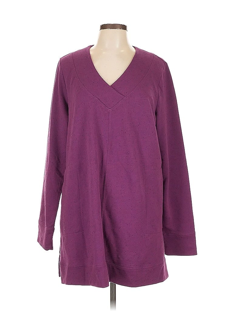 Click to view more detailed imagery on our partner's website Pre-owned Jjill Pullover Sweater In Purple